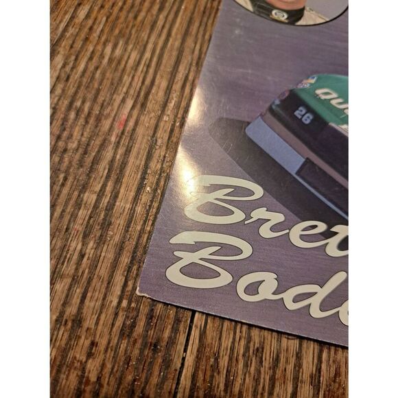VTG 1990 Brett Bodine Quaker State Racing Driver Card NASCAR King Racing Buick - Picture 5 of 6